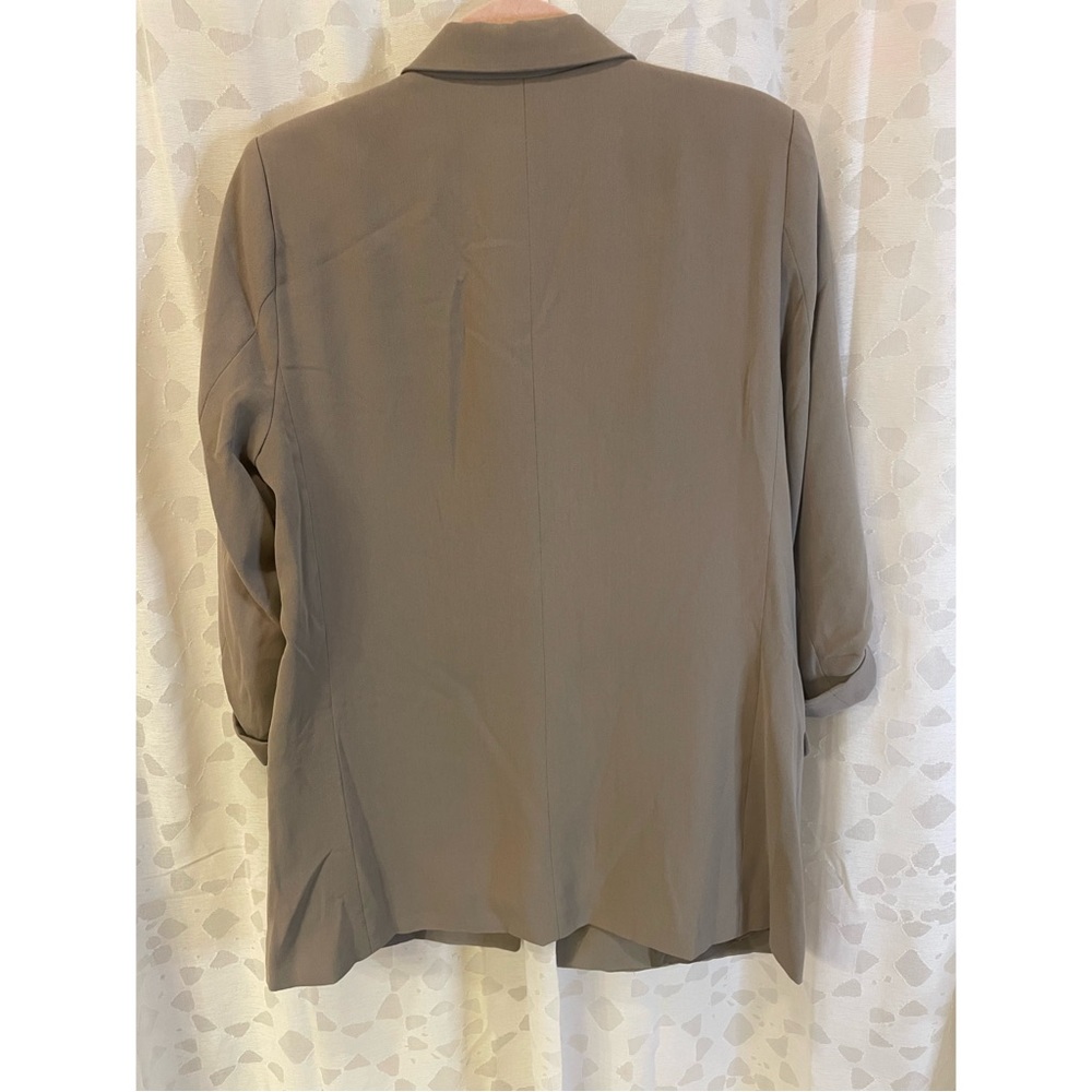 Taupe Women's Blazer Jacket - Picture 3 of 4